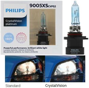 Philips Crystal Vision Platinum 9005XS 65W Two Bulbs Head Light Replacement Lamp