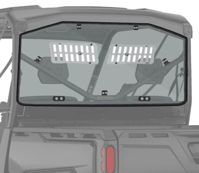 Can-Am Defender HD5 HD8 HD10 2016-2024 Max parabrisas trasero ventilado tinte claro Foto 1 de 3