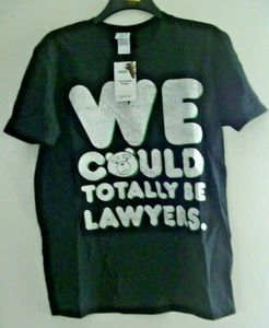 TED 2 WE COULD TOTAL BE ANWÄLTE SCHWARZES KURZÄRMELIGES T-SHIRT LARGE. NEU. - Bild 1 von 2
