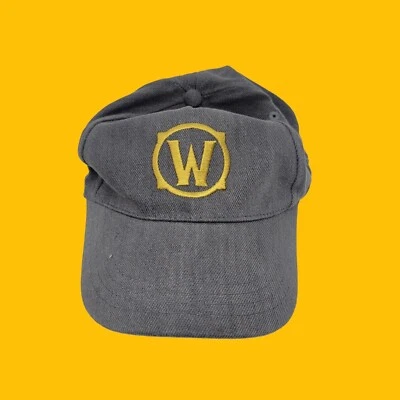Sombrero de papá de lona gris World of Warcraft Blizzard Gear ¡Nuevo! Level Up Wear Foto 1 de 4