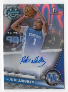 2023/24 Bowman Chrome University Rob Dillingham Auto /199 Lava Refractor - Picture 1 of 2