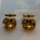 Chanel Cufflinks Gold Tone Unisex made in France  20X20cm Authentic