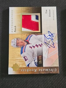 2011-12 UD ULTIMATE COLLECTION TIM ERIXON #120 #ed 15/35 ROOKIE AUTO PATCH RPA - Picture 1 of 2