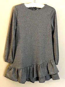 MAYORAL Mini Houndstooth Ruffle Dress - Black/White - NWOT Girls 16 - Picture 1 of 3