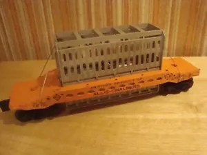 1958-1961 Lionel O Spurweite ALLIS CHALMERS FLACHES AUTO mittel orange Basis Nr. 6519 - Bild 1 von 6
