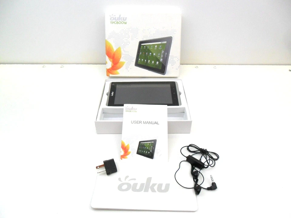 OUKU 7" TABLET ANDROID OS GSM GPRS MID 3G PAD WIFI CAMERA SILVER BLACK TPC800W - Image 1 of 4