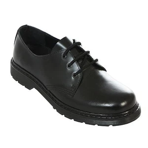 Boots & Braces - easy 3 Loch monochrom Black on Black Schwarz Schuhe Made in EU - Bild 1 von 1