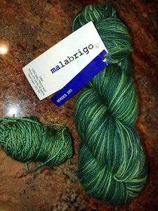 1 Skein Malabrigo Verdes 203 Lace Baby Merino Wool 470yds + - Picture 1 of 3