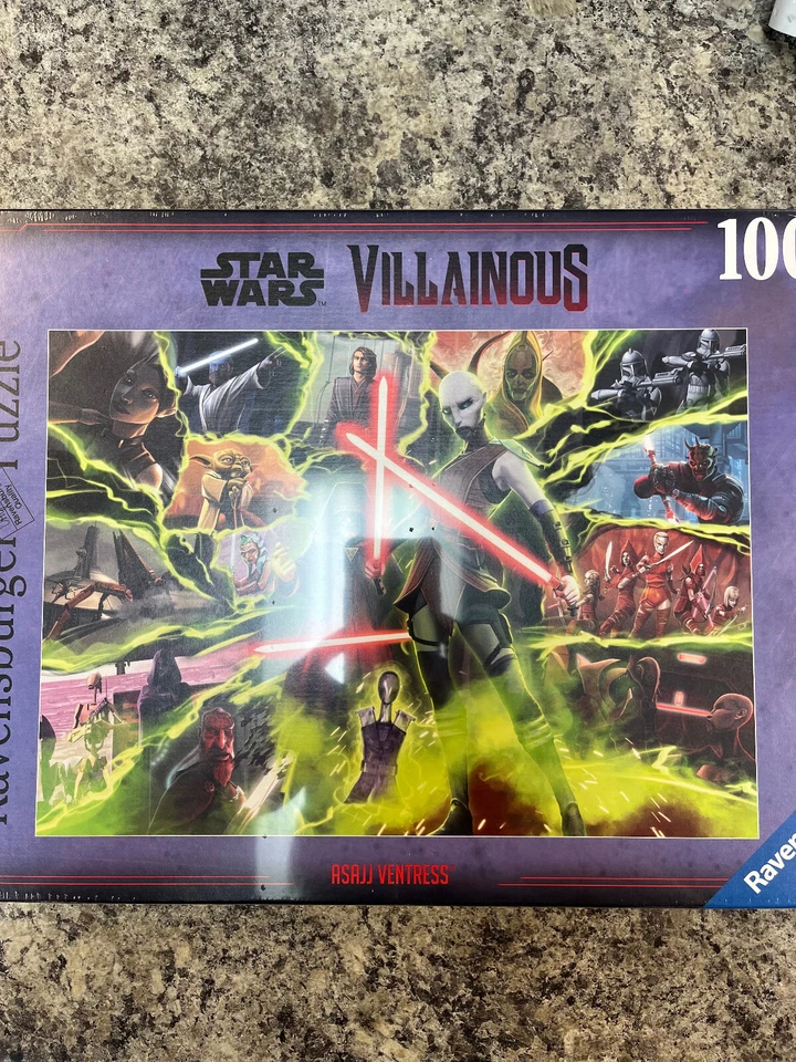 Star Wars Villainous: Asajj Ventress 1000 шт. Пазл Ravensburger Новый! - Изображение 1 из 1