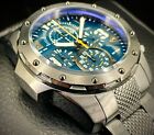 NEW Invicta 39363 Coalition Forces 42MM Blue Dial Gunmetal Bracelet Watch