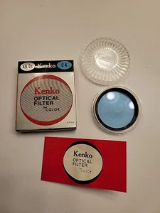 Vintage Kenko Optical Blue Filter For Color 49.0s C4 Made In Japan Japan Vtg - Picture 1 of 1