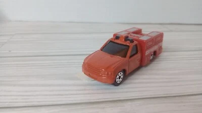 MAISTO UTILITY TRUCK FIRE DEPARTMENT FD DIECAST VEHICLE RED & WHITE 11729 - Image 1 of 4