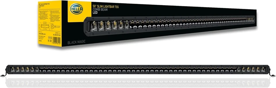 Barra de luz LED delgada Hella Black Magic resistente de 50 pulgadas - haz alto de rendimiento Off-Ro Foto 1 de 1