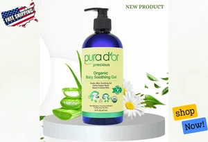 PURA D'OR Baby Soothing Gel with Aloe & Oils - Organic Skin Relief, 16 Oz - Picture 1 of 5