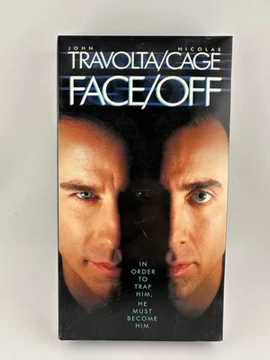 Face/Off VHS 1997 John Travolta Nicolas Cage Action Movie Paramount Tested - Image 1 of 3