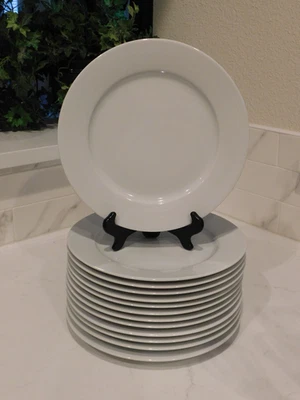 6 Ikea 365 Susan Pryke White 10.5" Dinner Plates Turkey 13286 (2 sets avail.) - Image 1 of 4
