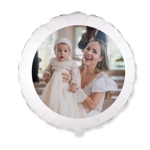 Palloncino  Mylar  NASCITA personalizzato personalizzabile con foto e nomi - Foto 1 di 2