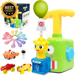 Balloon Car Toy Set w/ Pump - Balloon Powered Racer STEM Science DIY for Kids - Picture 1 of 12