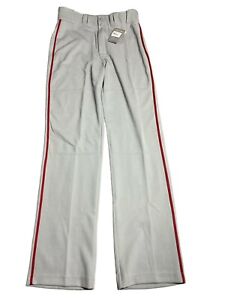 Easton Mens Gray/Red Athletic Baseball Pants Size Medium