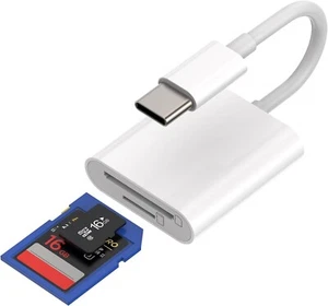 Apple iPhone15 Pro Max iPad Pro USB C Memo Micro SD Kartenleser Adapter - Bild 1 von 7