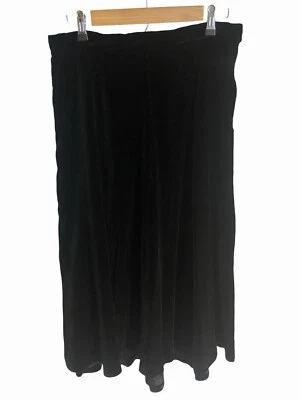 Falda Columpio Terciopelo Oleg Cassini De Colección Talla 16 Negra Caprichosa Gótica (ver medidas) Foto 1 de 4