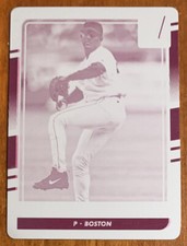 Pedro MARTINEZ 2016 Panini Donruss Magenta Printing Plate #188 1/1 Red Sox HOFer