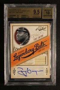 2012 Prime Cuts Legendary Bats - Tony Gwynn Auto (GEM MINT)