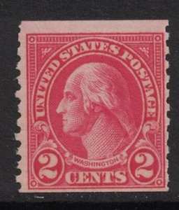 Scott 599A- MNH- 2c Washington, Type II- Rotary Coil, 1923-29- unused mint - Picture 1 of 2