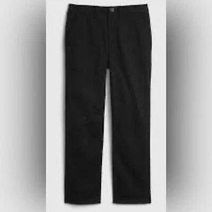 NWT Gap Kids Dressy Uniform Straight Khakis in Black - Size 16 - Picture 1 of 5
