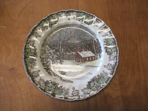 Johnson Bros England FRIENDLY VILLAGE Dinner Plate 9 3/4" SCHOOL 6 available - Picture 1 of 5