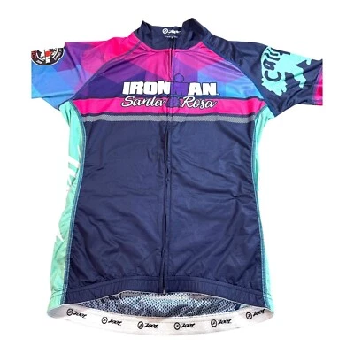 Jersey de Ciclismo Ironman Santa Rosa Zoot S Corto Cremallera Completa Multicolor Triatlón Foto 1 de 4