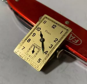 1930er Jahre Para Watch Co 7 1⁄2x11 Linien 15-17J Paul Raff Deutschland bewegtes Zifferblatt Zeiger - L@@K - Bild 1 von 9