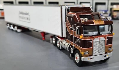 1/64 DCP K100 KENWORTH AERODYNE INDEPENDENT TRUCKING & TRI TRAILER NEW 60-1353 - Image 1 of 4