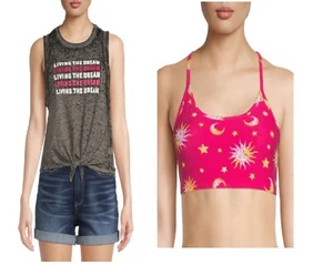 No Boundaries Juniors XL-15-17 Muscle T-Shirt 1 tank top, 1 matching bralette - Picture 1 of 9