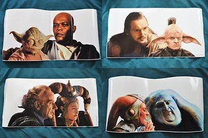 ENORME Star Wars Minaccia Fantasma Finestra Attacchi Promo 1999 Yoda Mace+ *MOLTO RARO* - Foto 1 di 5