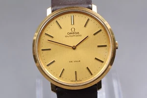 Vintage Omega De Ville 151.0039 Cal.711 Gold Automatic Men' Watch From JAPAN - Picture 1 of 11