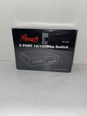 Rosewill 5 Port 10/100 Mbps Switch RC-405X. New in box - Image 1 of 2