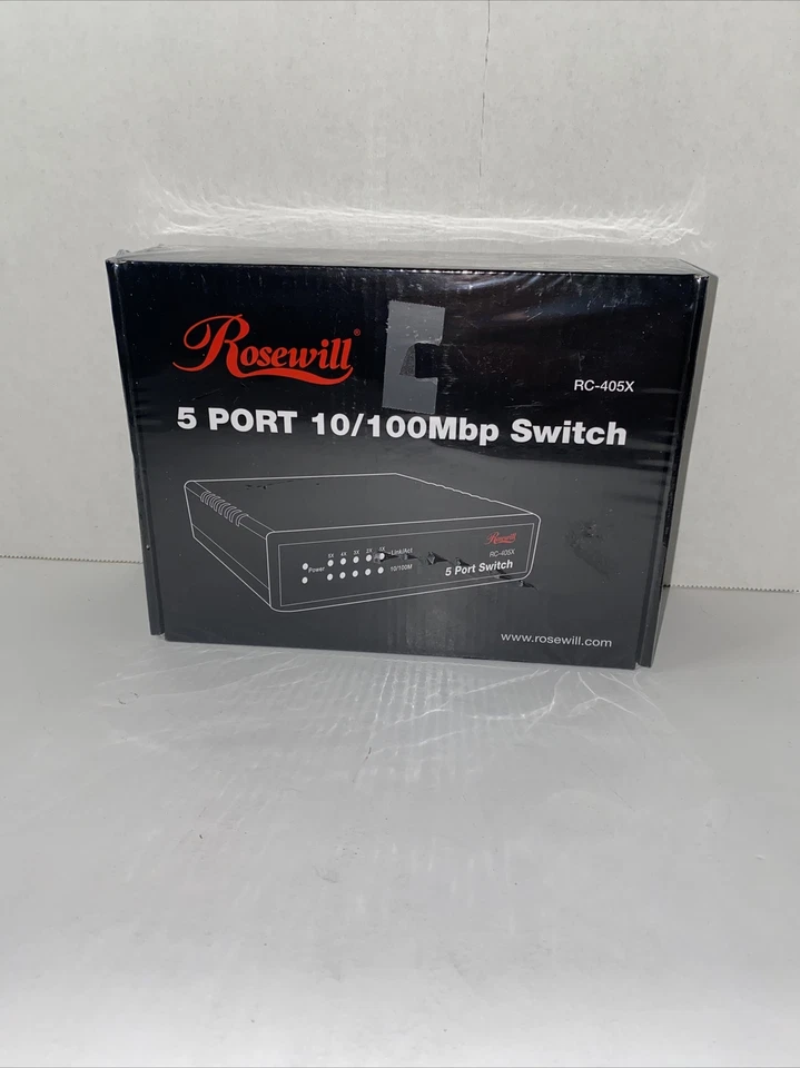 Rosewill 5 Port 10/100 Mbps Switch RC-405X. New in box - Image 1 of 2