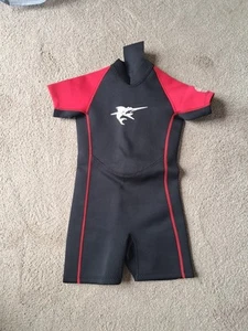 Child's TWF Shortie Wet Suit Size 3- Fit Average 4-5 Year Old - Picture 1 of 6