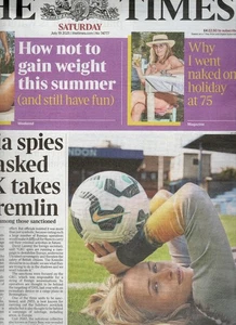 Periódico The Times 18 de julio de 2025 Espías rusos desenmascarados Hannah Hampton - Imagen 1 de 1