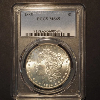 1885 *P* Morgan Silver Dollar **PCGS MS65** FREE SHIPPING! G1833 - Image 1 of 4