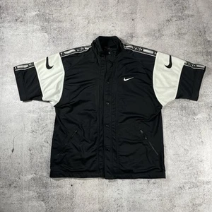 Vintage 90s Nike USA Short Sleeve Track Jacket Mens L - Bild 1 von 13