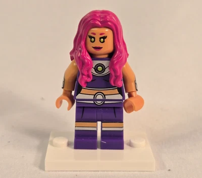 LEGO DC Super Heroes Teen Titans Starfire Minifigure & Stand; Excellent Cond! - Image 1 of 4