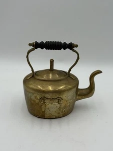 Antique Brass Teapot 1860 By J. Bruford Plymouth 8”x6”x8” - Picture 1 of 7
