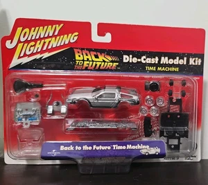Johnny Lightning Back To The Future TIME MACHINE DeLorean DIECAST MODEL KIT RARE - Picture 1 of 7