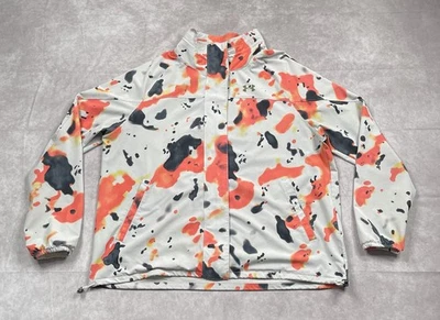 Under Amour Jacket Womens XL Orange Black Gray RECOVER Woven Upstream Camo - Image 1 of 4