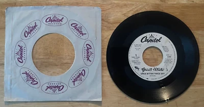 45 7" SP GREAT WHITE ONCE BITTEN TWICE SHY PROMO - Image 1 of 2