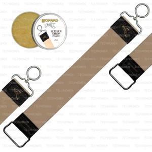 SHAVING RAZOR KNIFE BLADE SHARPENING HONING LEATHER STROP CONDITIONER BALM PASTE - Picture 1 of 4