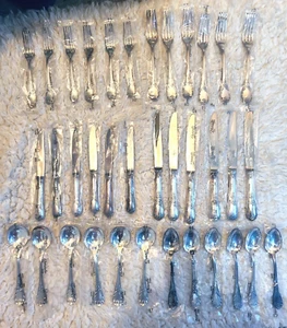 Christofle of France "Marly" 36-Piece Silver-Plated Flatware Set NEW/AUTHENTIC - Picture 1 of 12