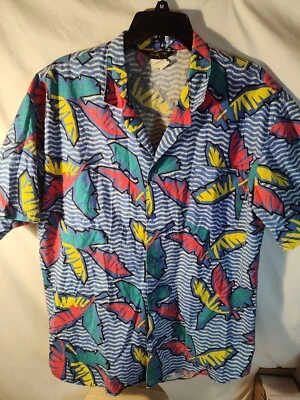 Camisa abotonada vintage marca platino azul talla grande Foto 1 de 4